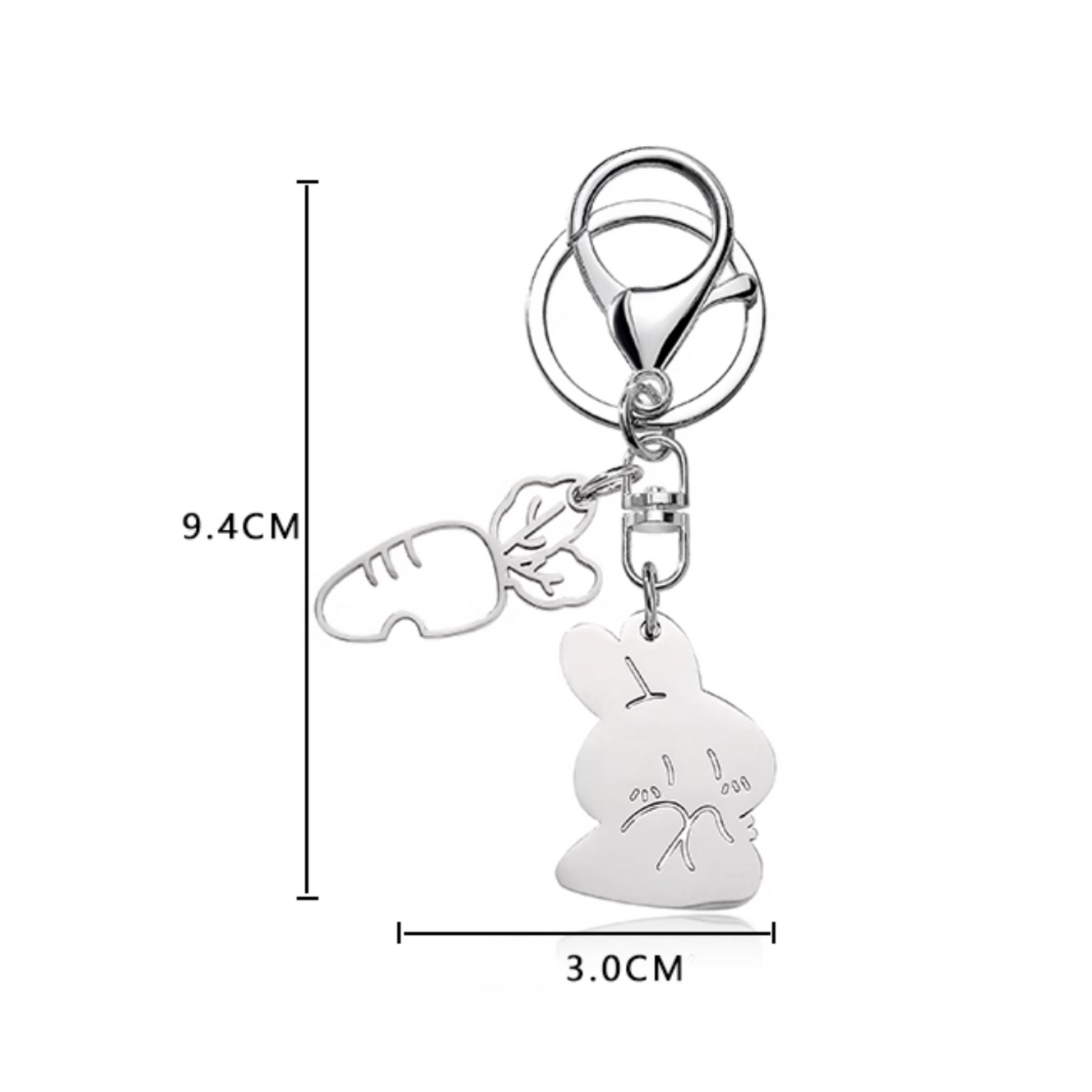 Carrot Bunny Keychain