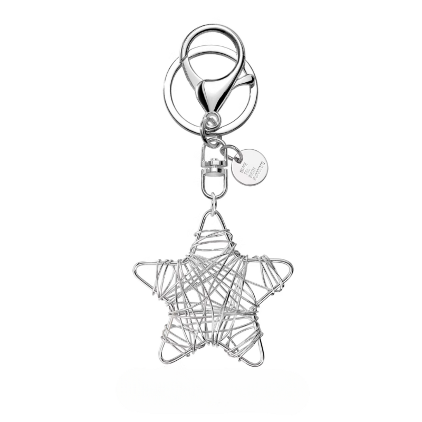 Moon and Star Keychain