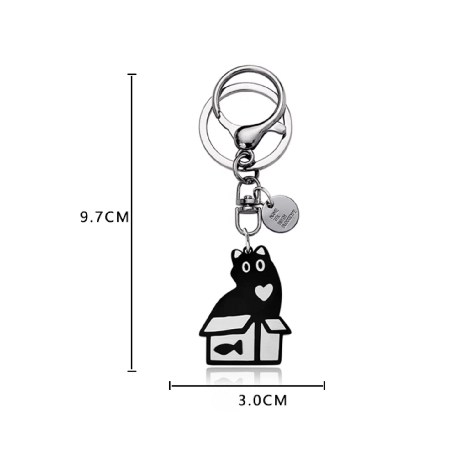 Kitten in Box Keychain