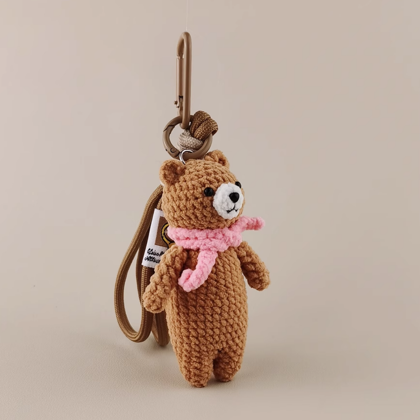 Pink Scarf Bear Doll