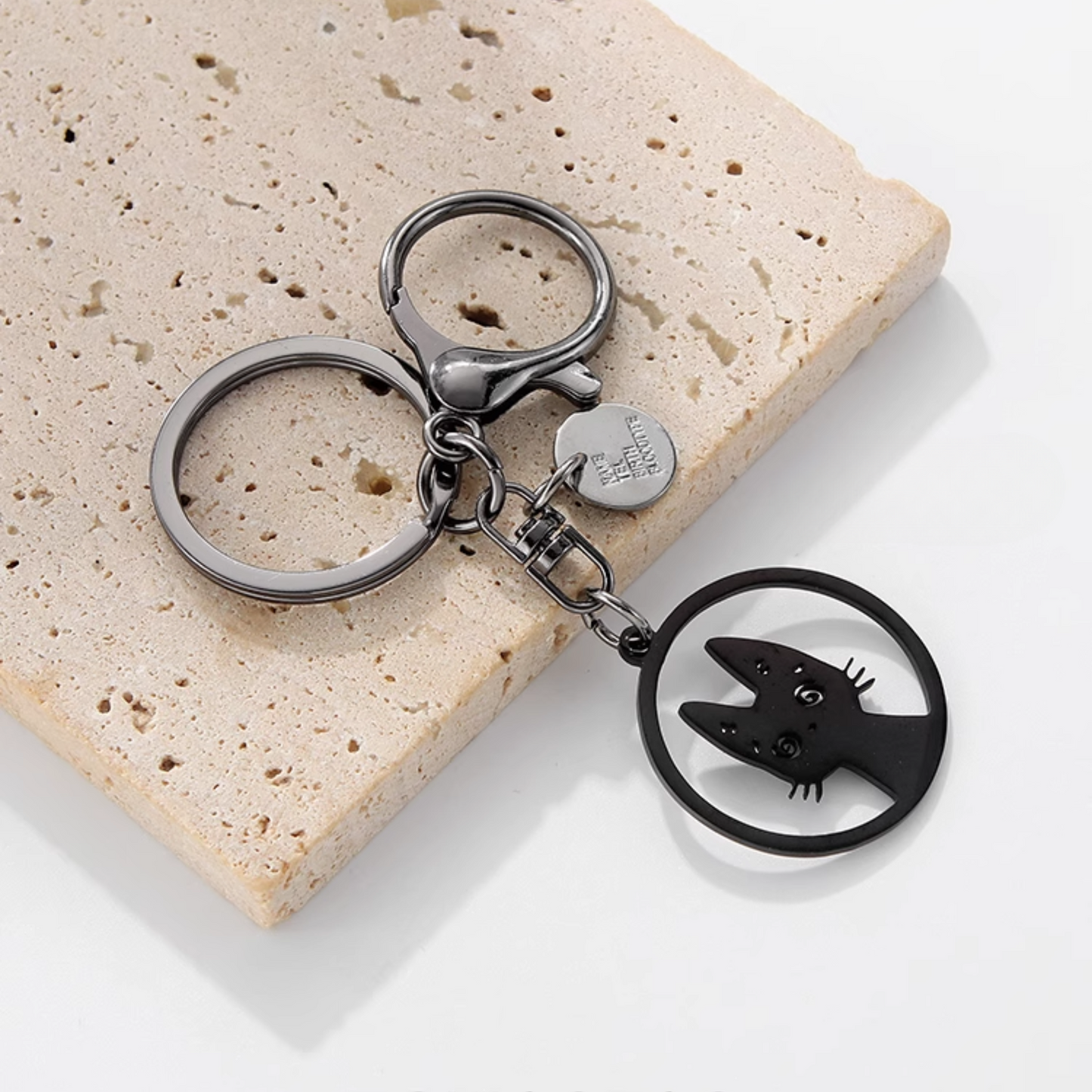 Black Cat Keychain