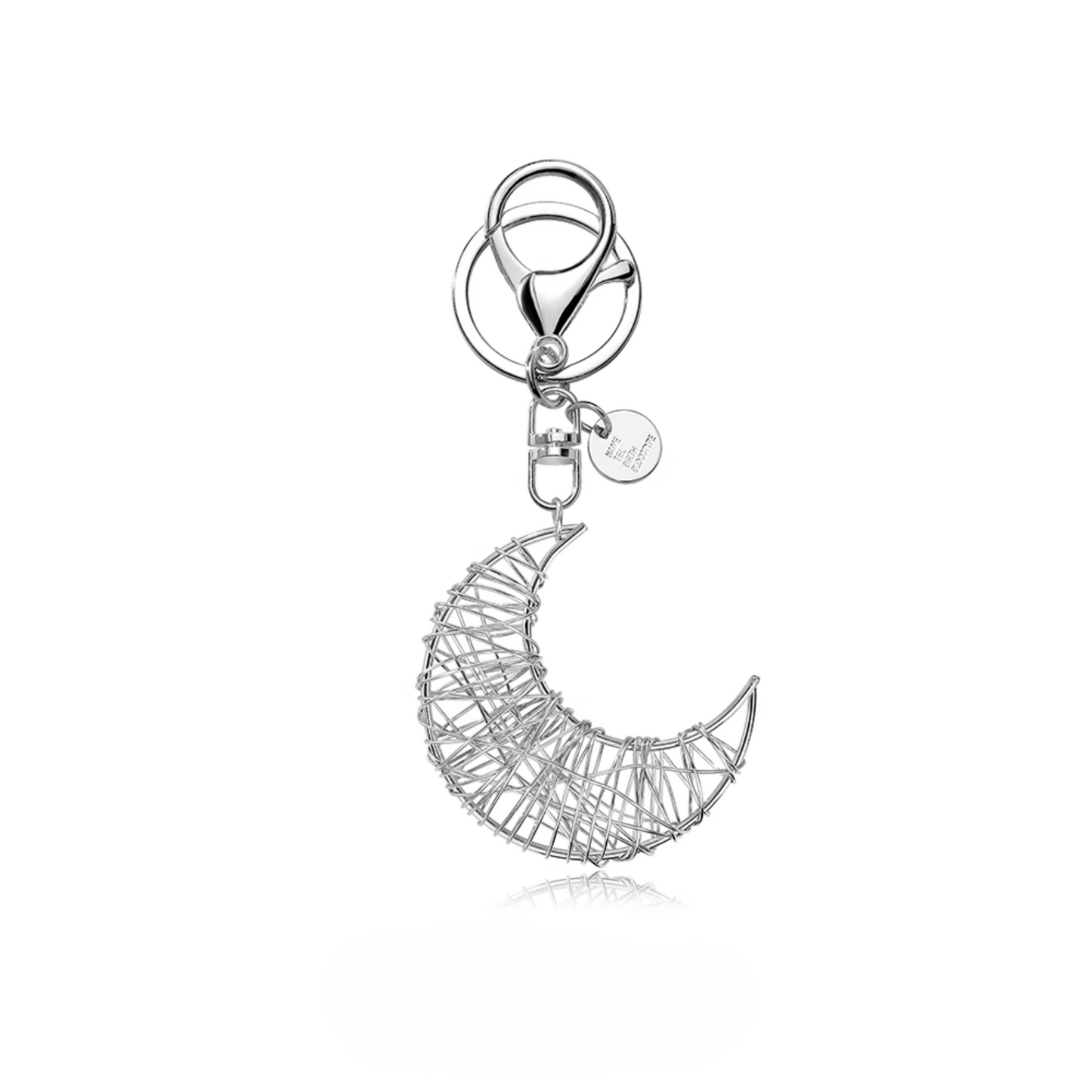 Moon and Star Keychain