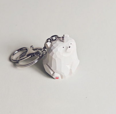 Polar bear keychain