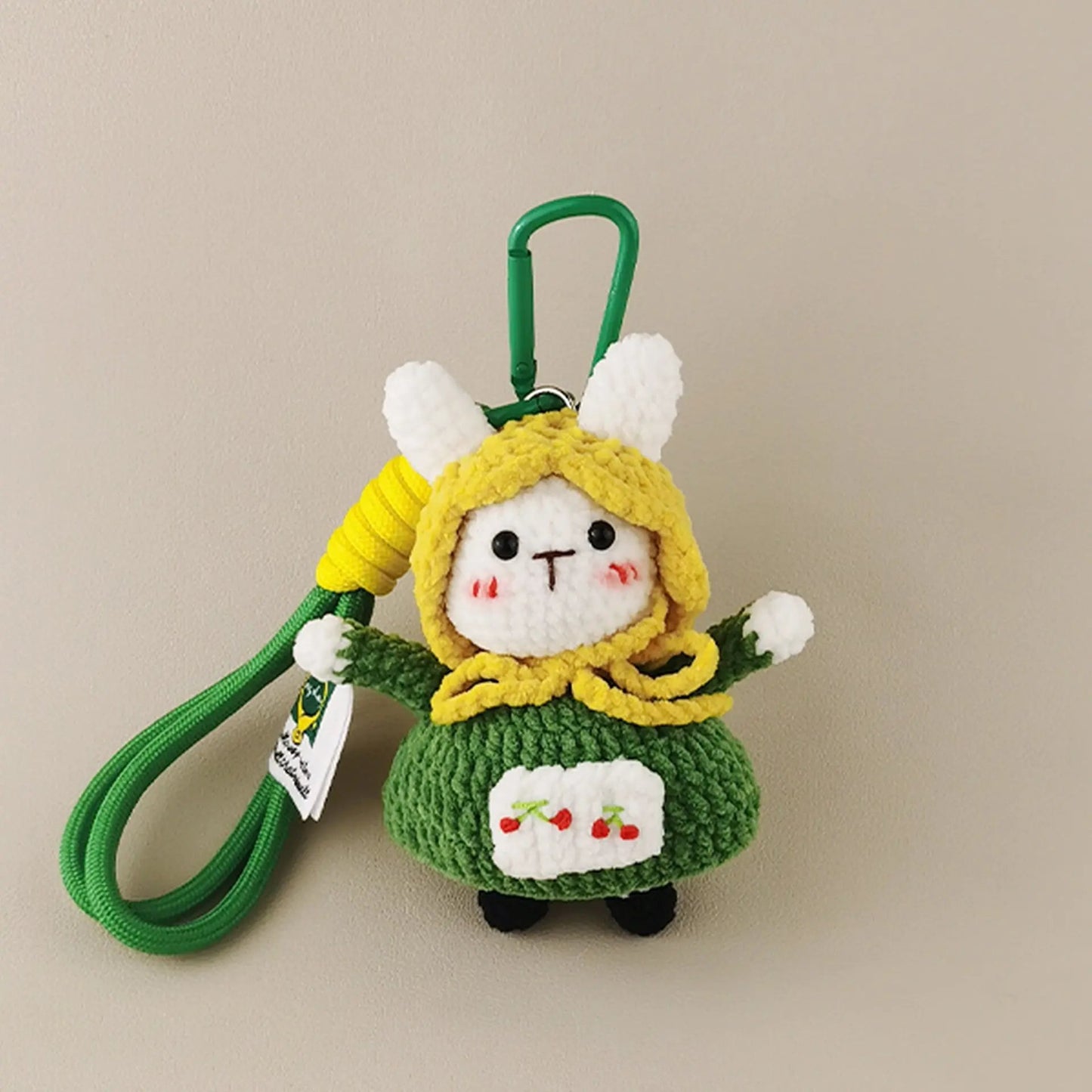 Handmade Pastoral Bunny Plush Doll: Nostalgic Nature Companion