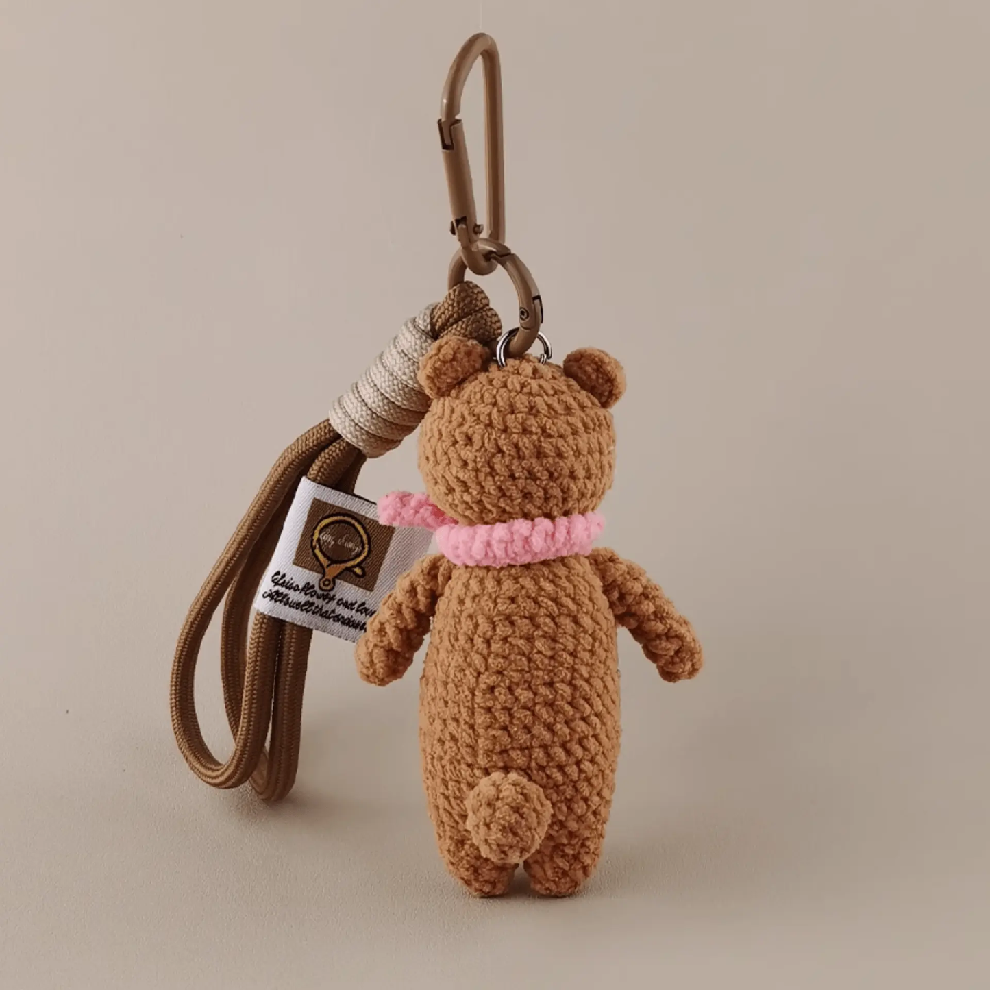 Cozy Scarf Bear Plush Doll: Handmade Warmth & Comfort