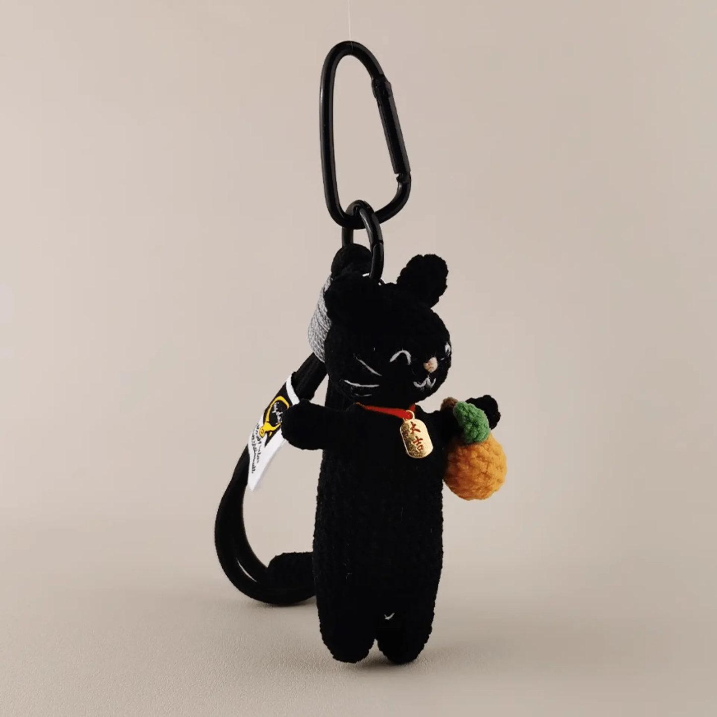 Handmade Nero Cat Plush Doll: Elevate Your Collection with Sophisticated Style!