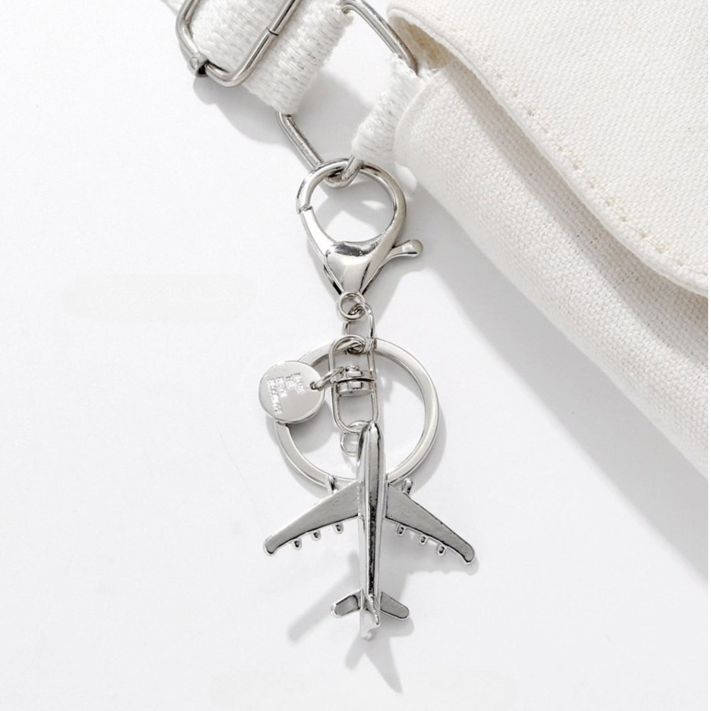 Handmade Airplane Metal Keychain - Adventure Awaits!