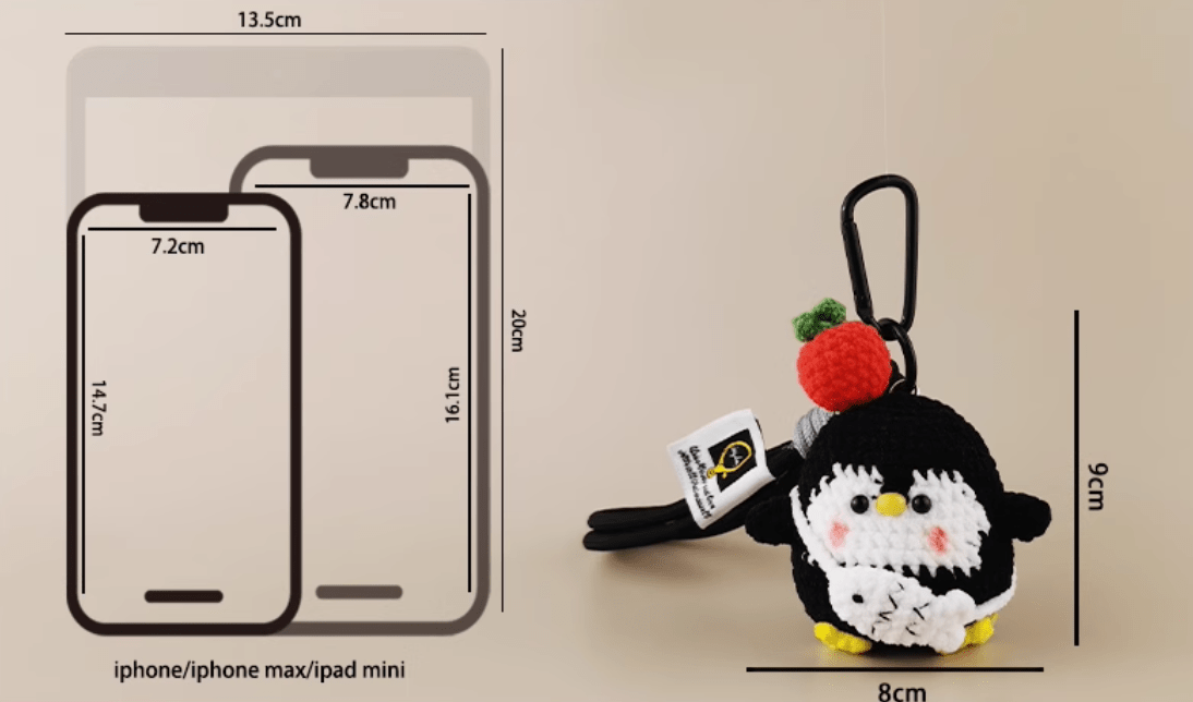 Handmade Bib Penguin Plush Doll - Your Playful Companion for Cuddles!