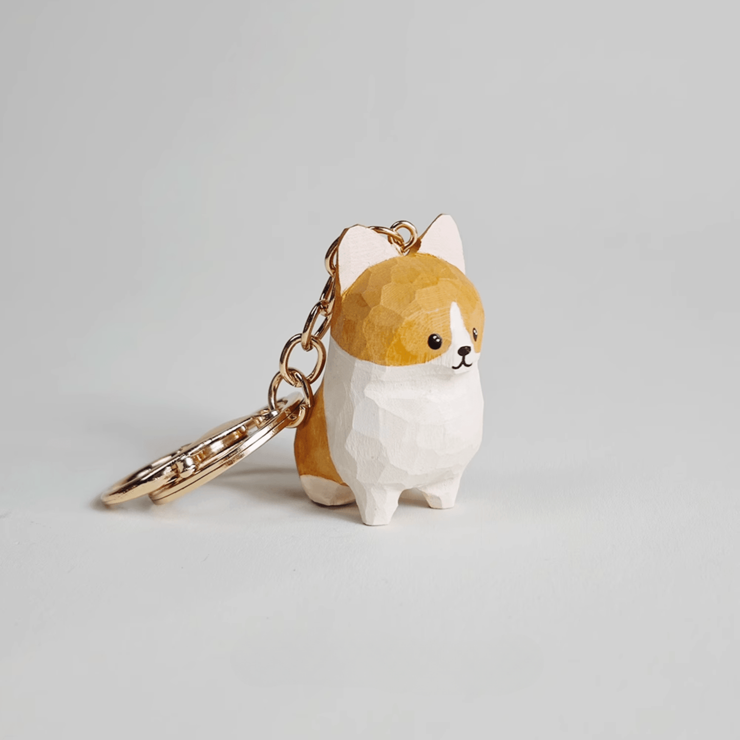 Corgi Wooden keychain - REVEALME