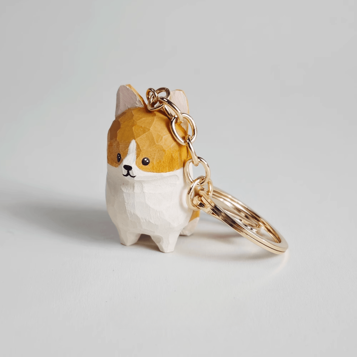 Corgi Wooden keychain - REVEALME