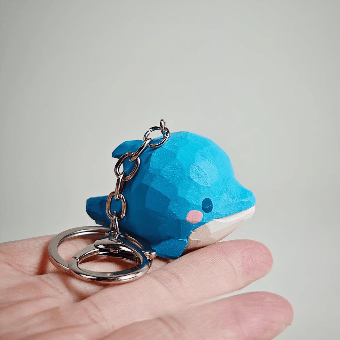 Wooden Dolphin Keychain: Graceful & Joyful Animal-Inspired Charm
