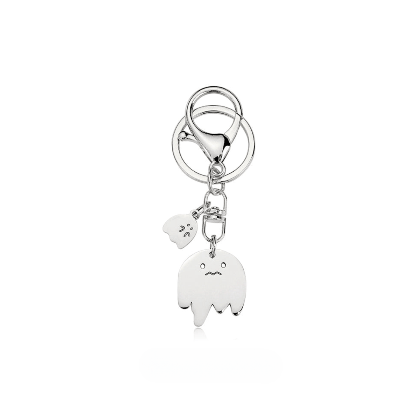 Artisan-Crafted Ghost Metal Keychain: Personalize Your Bag