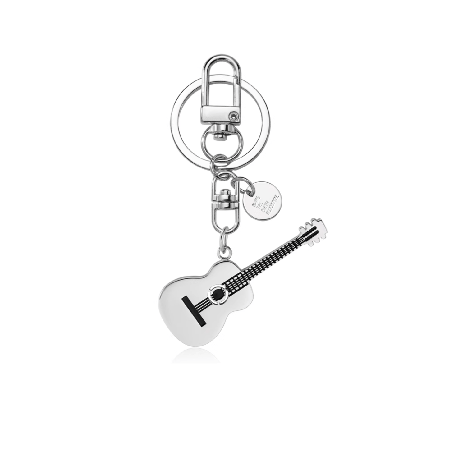 Music Lover's Guitar Metal Keychain - Durable & Stylish Accessory!