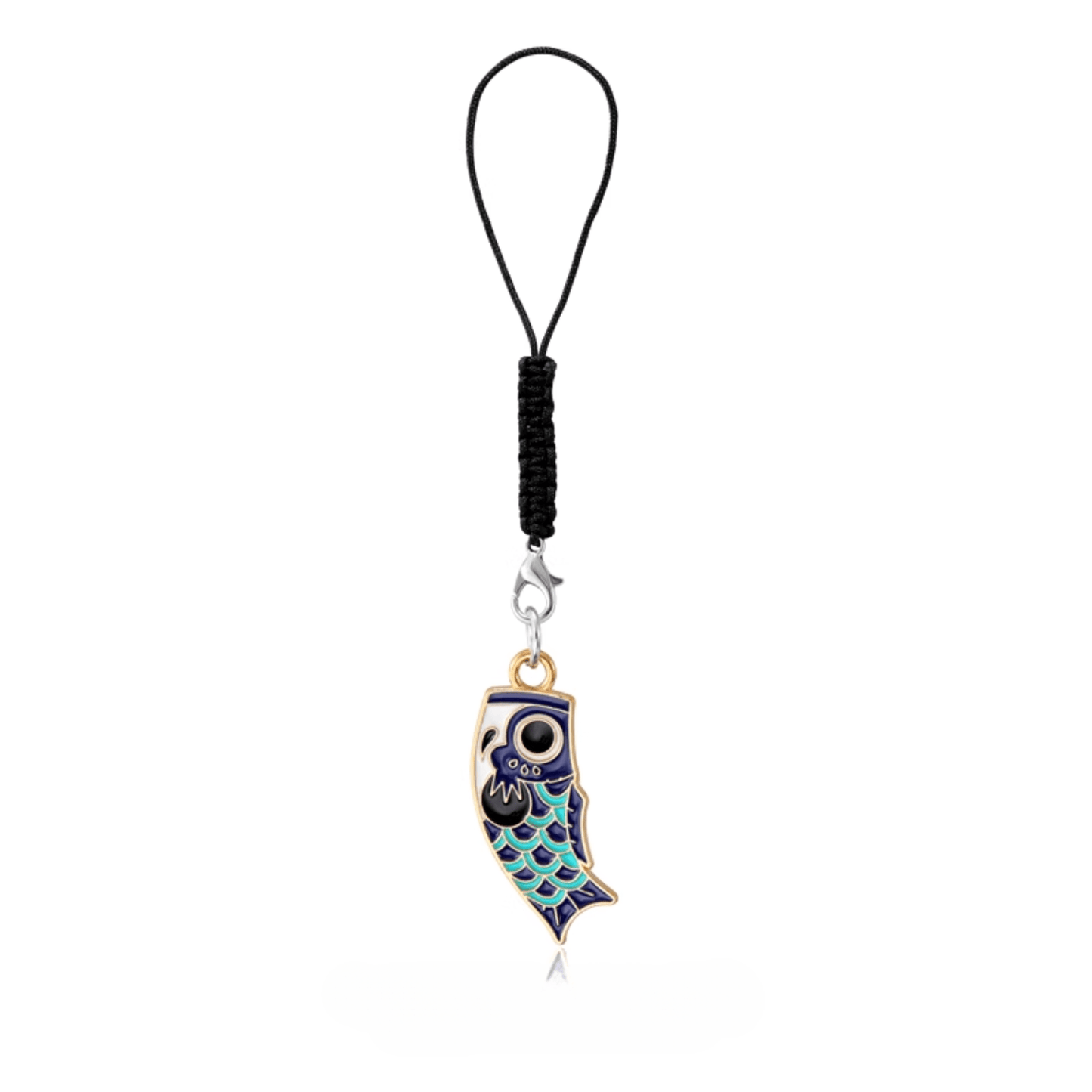 Japanese Koi Carp Metal Keychain: Symbol of Luck & Perseverance