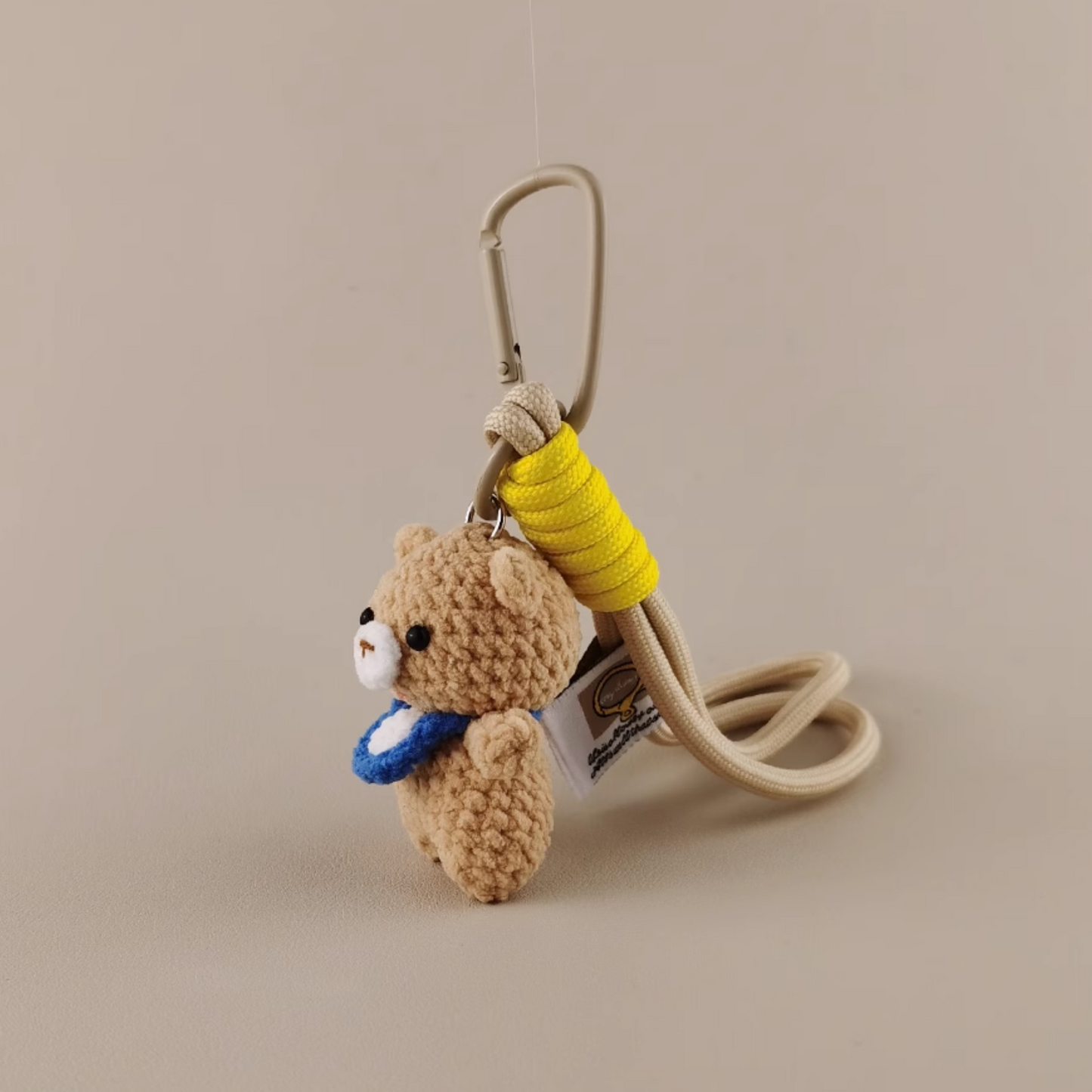 Blue Bib Bear Doll