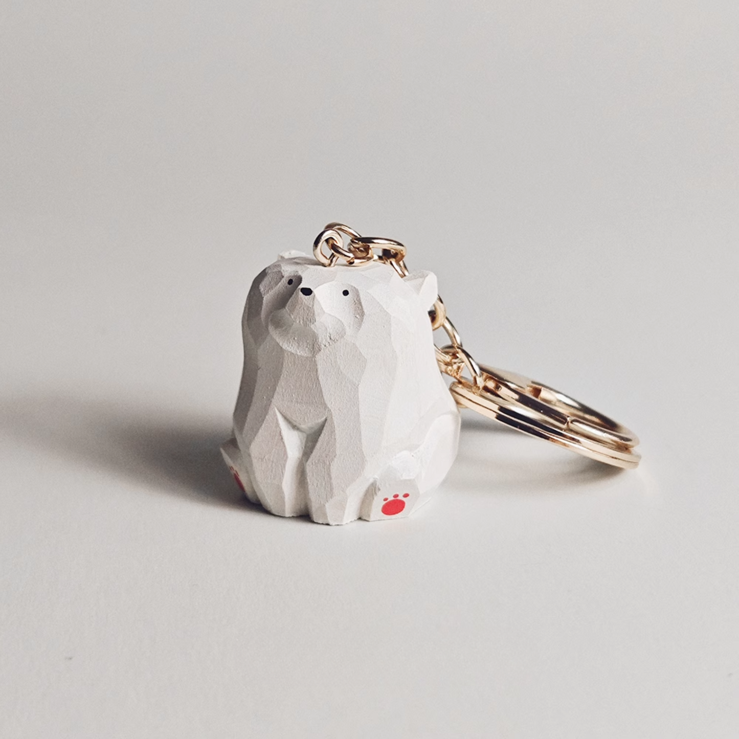 Polar bear keychain
