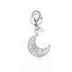 Moon and Star Keychain