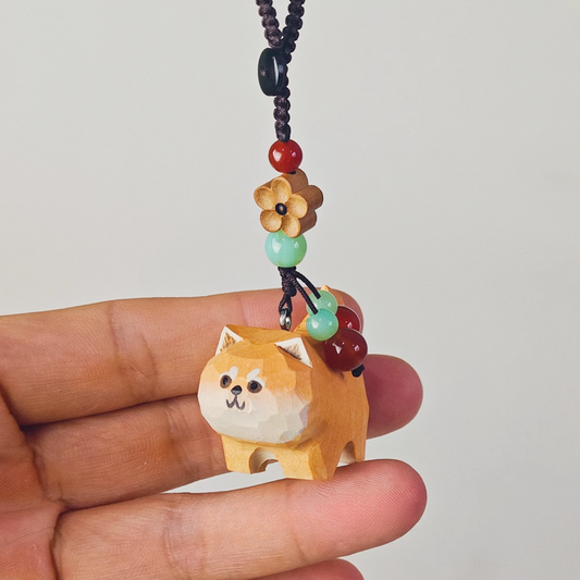 Puppy Wooden keychain - REVEALME