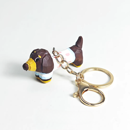 dachshund keychain