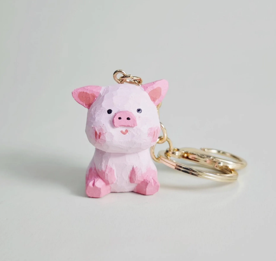 Pig keychain