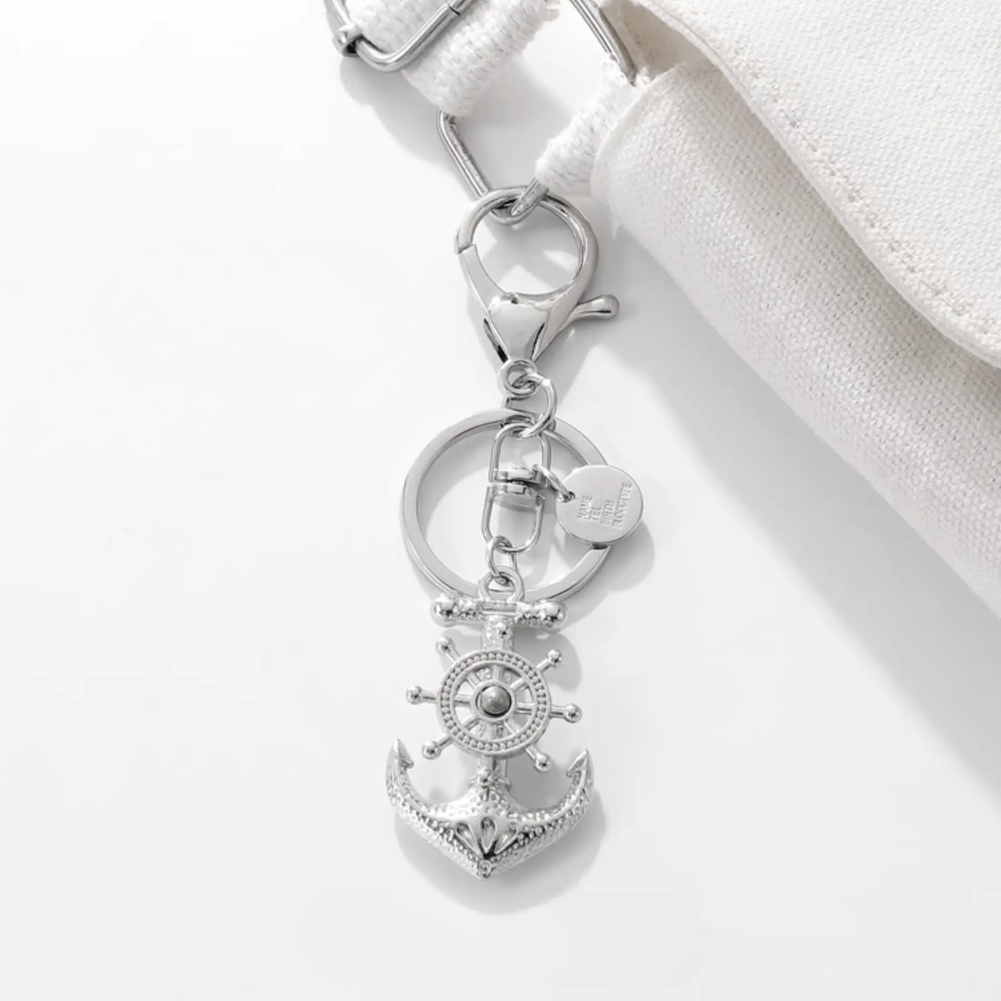 Handmade Anchor Metal Keychain: Nautical, Secure, Adventurous.