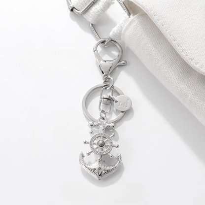 Handmade Anchor Metal Keychain: Nautical, Secure, Adventurous.