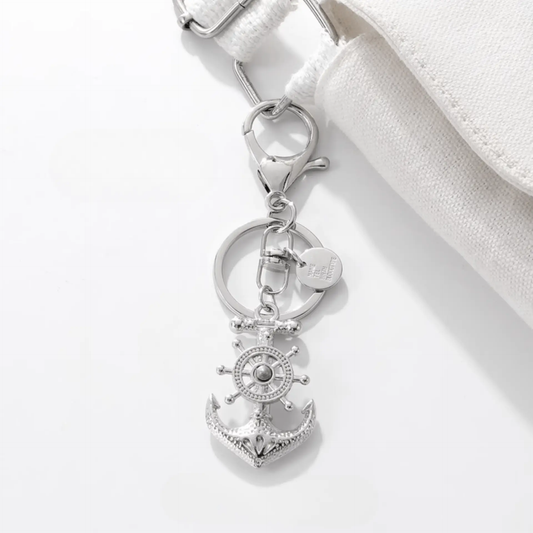 Handmade Anchor Metal Keychain: Nautical, Secure, Adventurous.