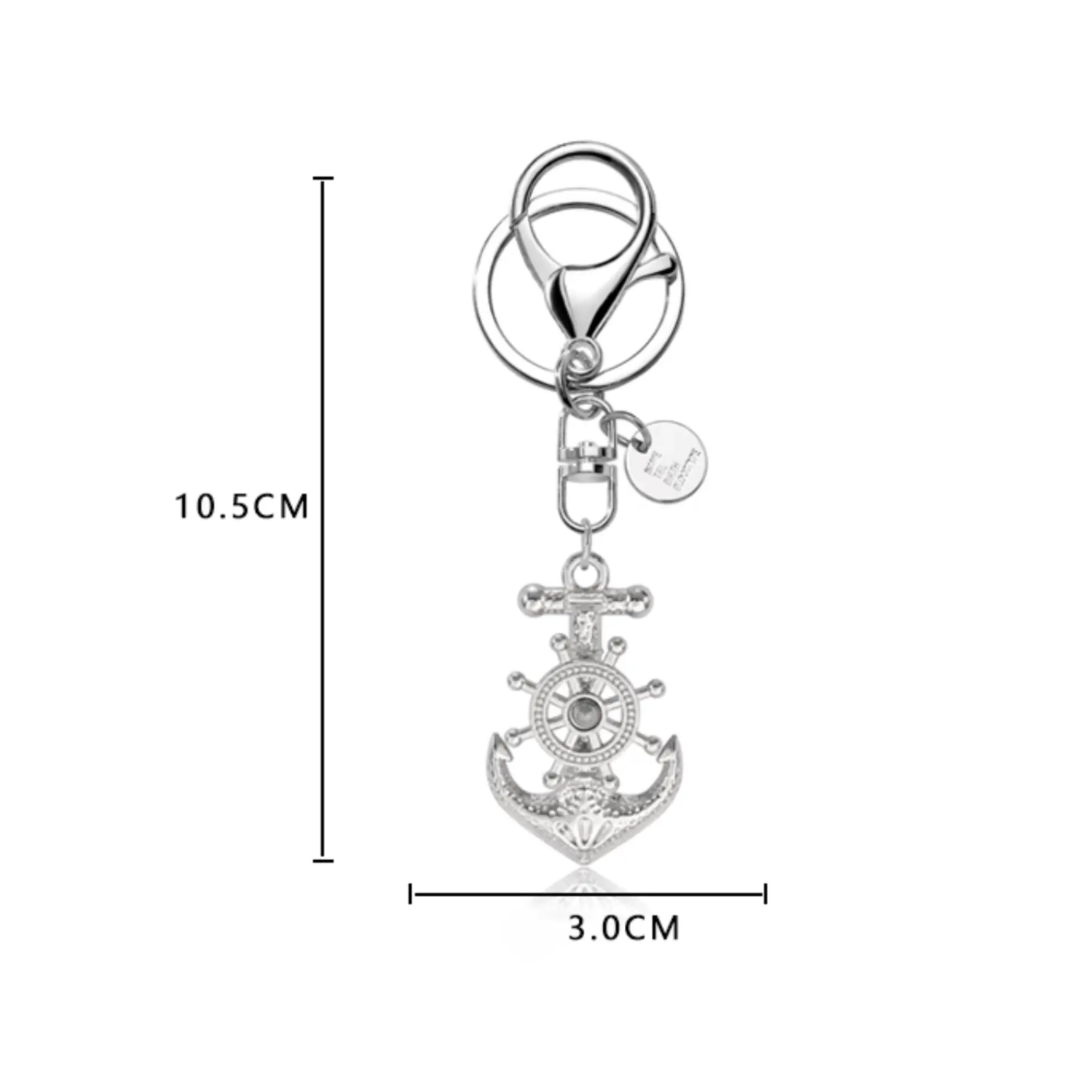 Handmade Anchor Metal Keychain: Nautical, Secure, Adventurous.