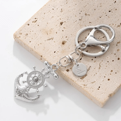 Handmade Anchor Metal Keychain: Nautical, Secure, Adventurous.