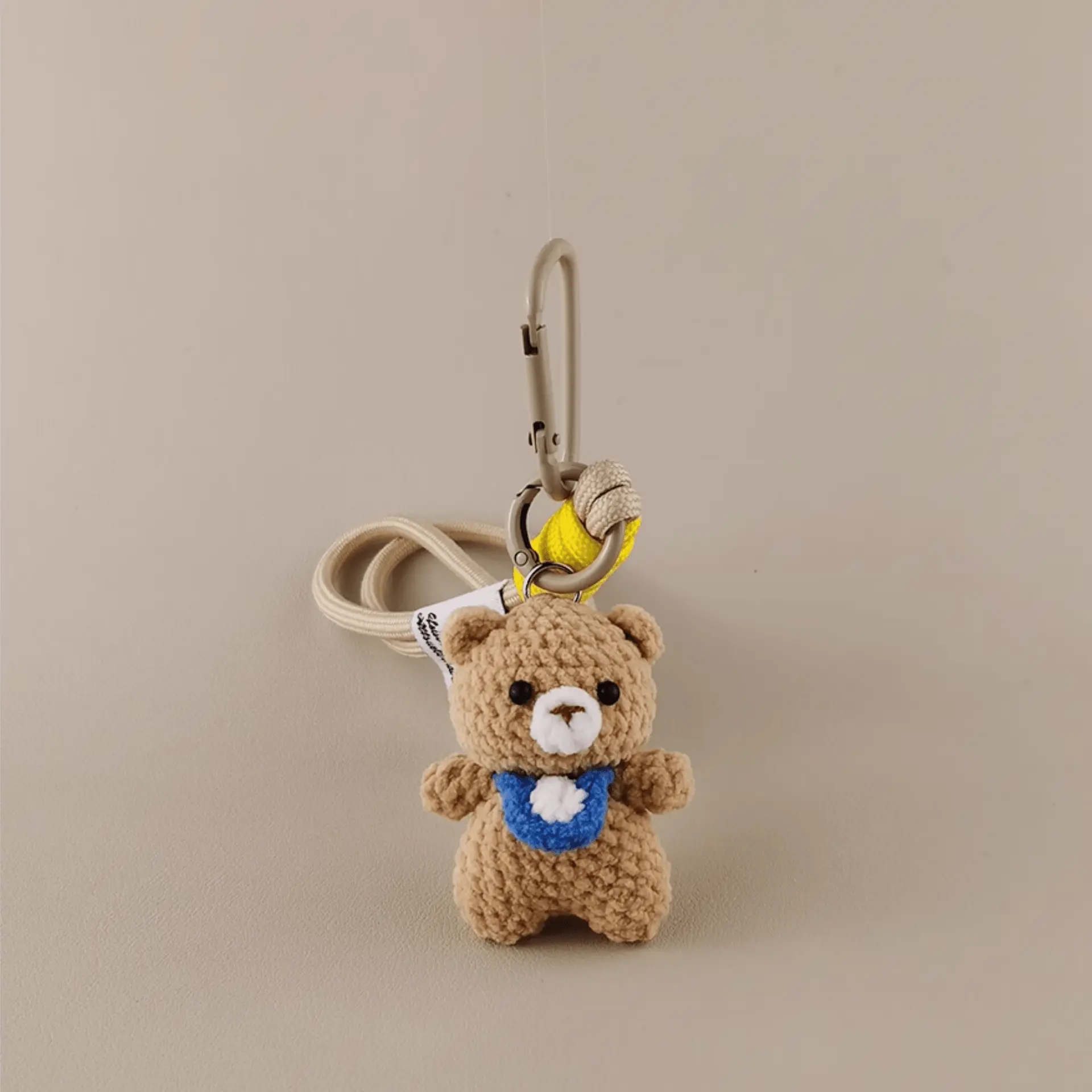 Handmade Bib Bear Plush Doll: Your Playful Companion