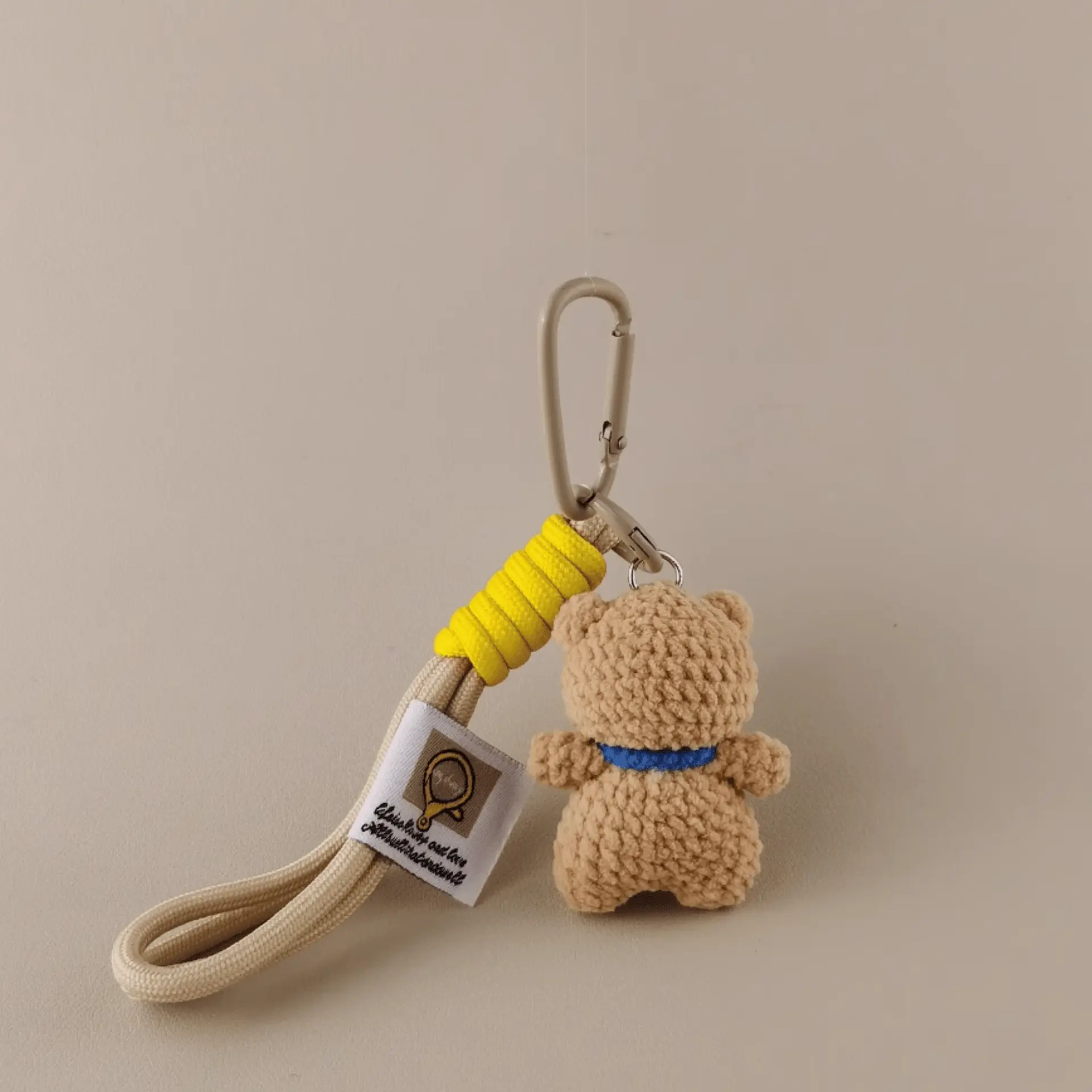 Handmade Bib Bear Plush Doll: Your Playful Companion