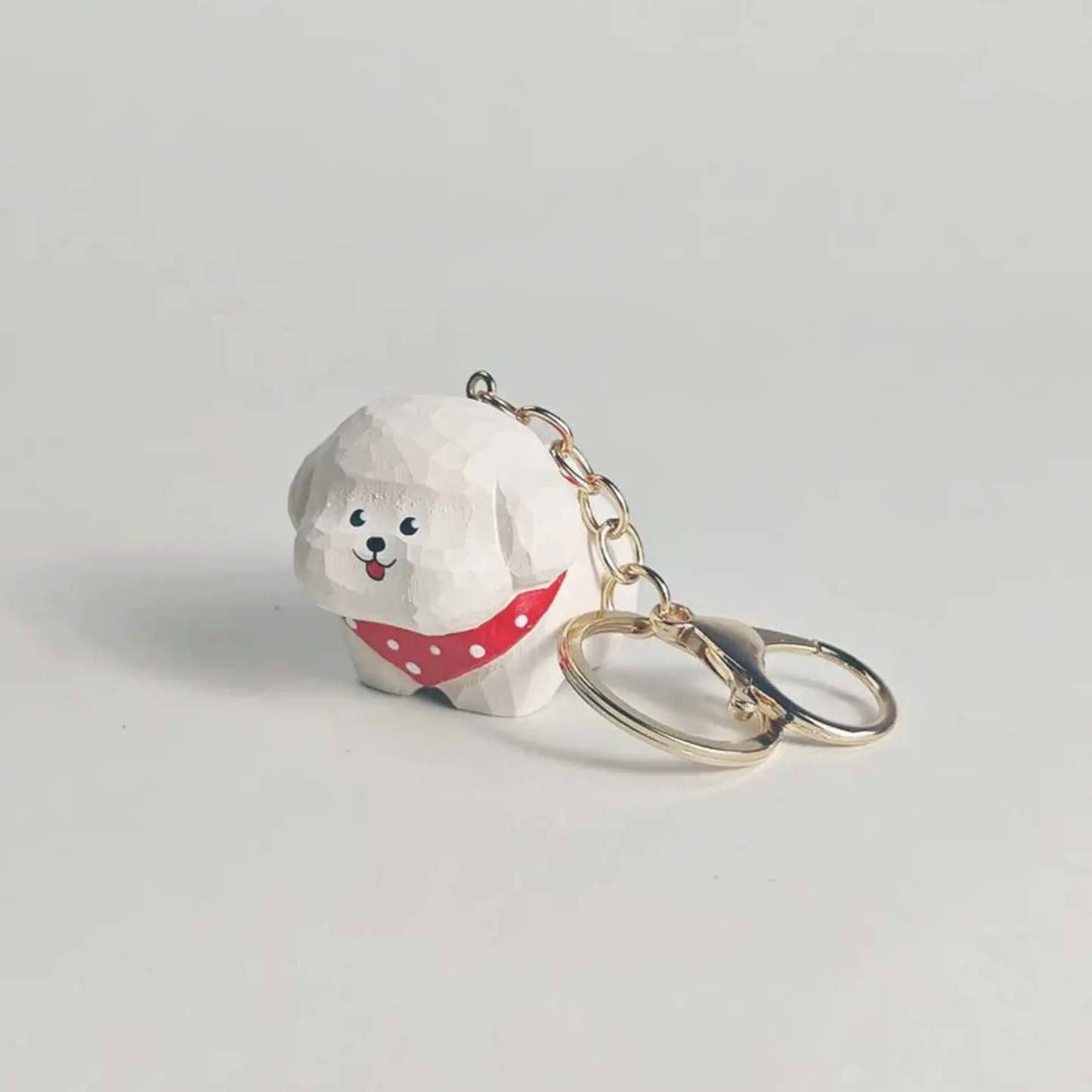 Bichon dog keychain - REVEALME