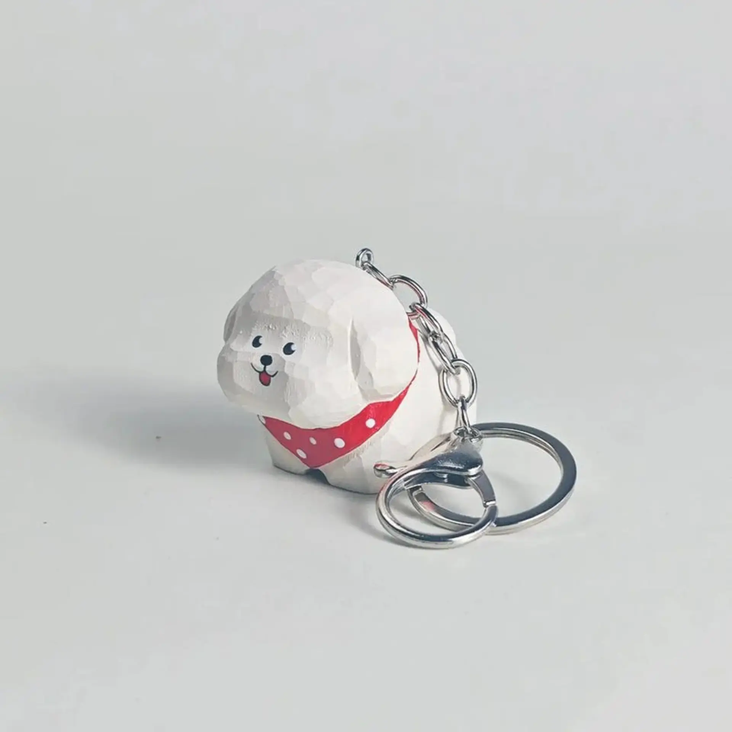 Bichon dog keychain - REVEALME