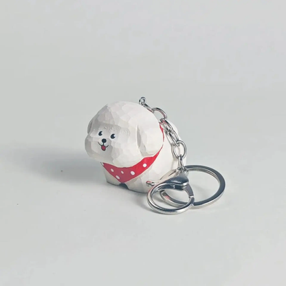 Bichon dog keychain - REVEALME