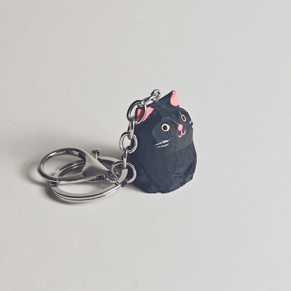 Black Kitty Keychain - REVEALME