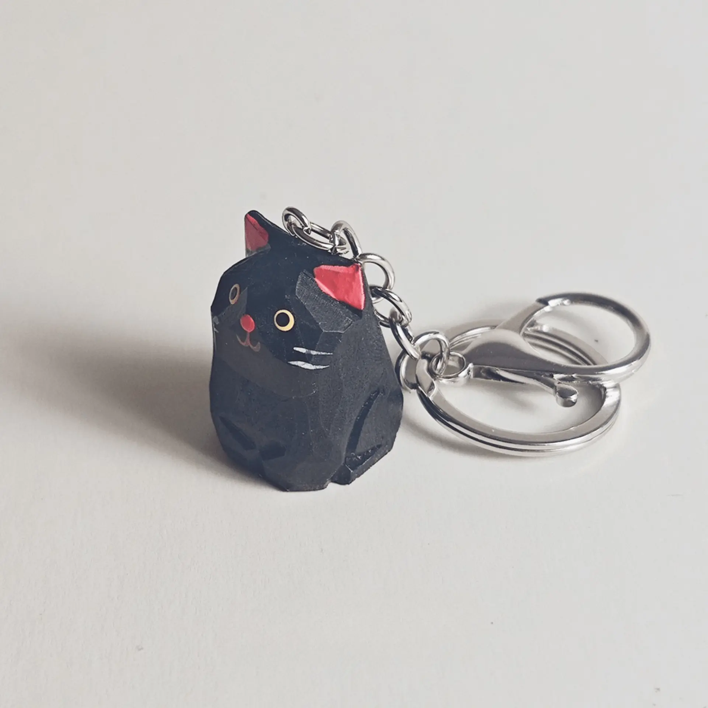 Black Kitty Keychain - REVEALME