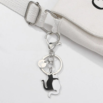 Buddy Cat Metal Keychain: Your Feline Friend on the Go!