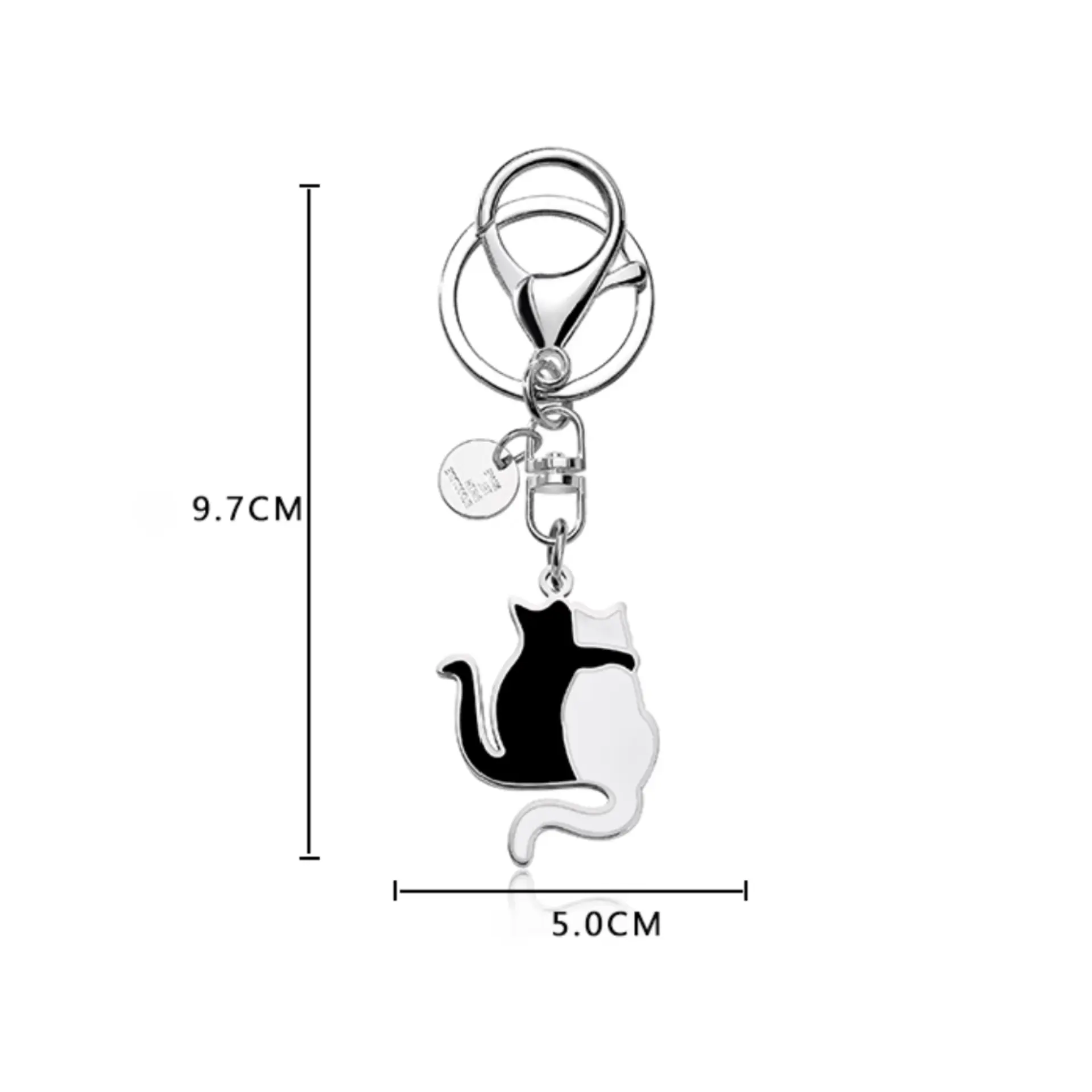 Buddy Cat Metal Keychain: Your Feline Friend on the Go!