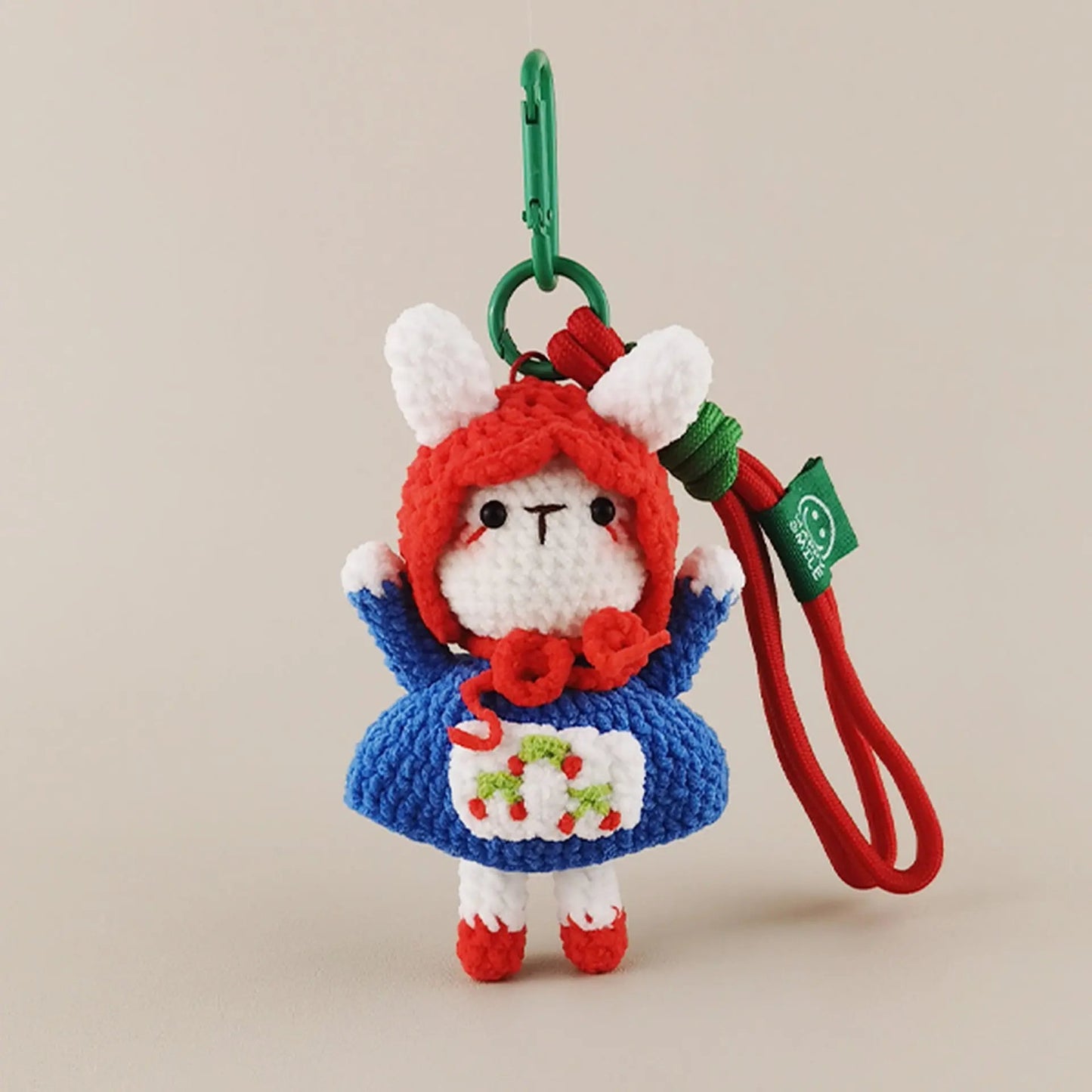 Handmade Pastoral Bunny Plush Doll: Nostalgic Nature Companion