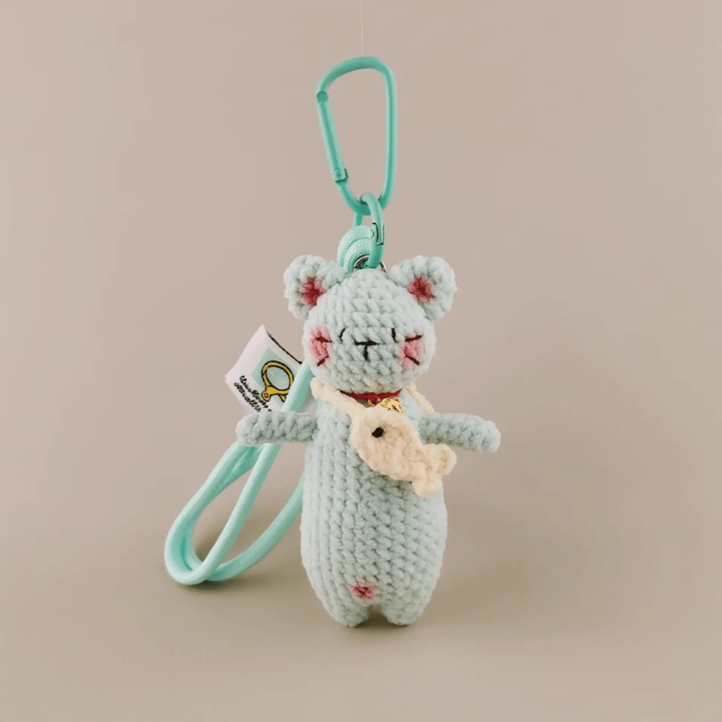 Handmade Piscivore Cat Plush: Whimsical Cat Lover's Companion