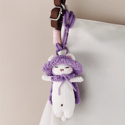 Handmade Busybody Cat Plush Doll - A quirky, humorous addition to your collection!