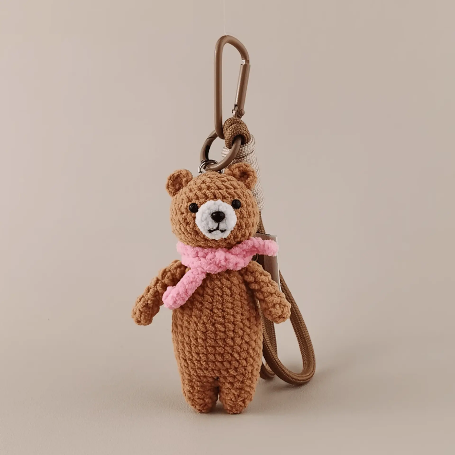 Cozy Scarf Bear Plush Doll: Handmade Warmth & Comfort