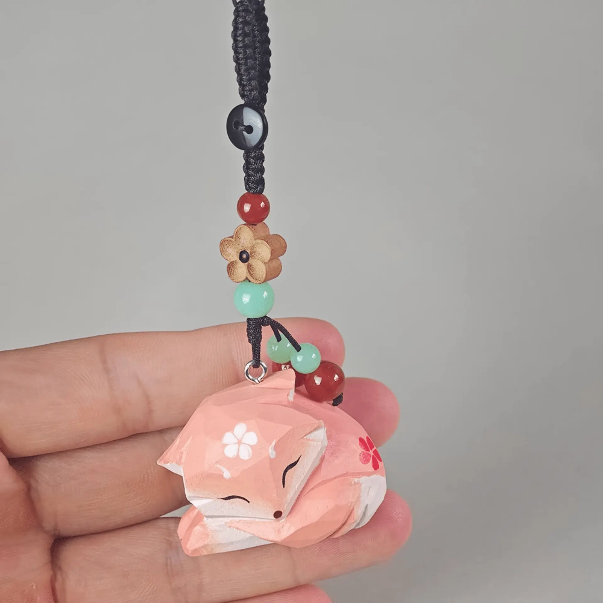 Wooden Fox Keychain: Elegant, Timeless, Handcrafted