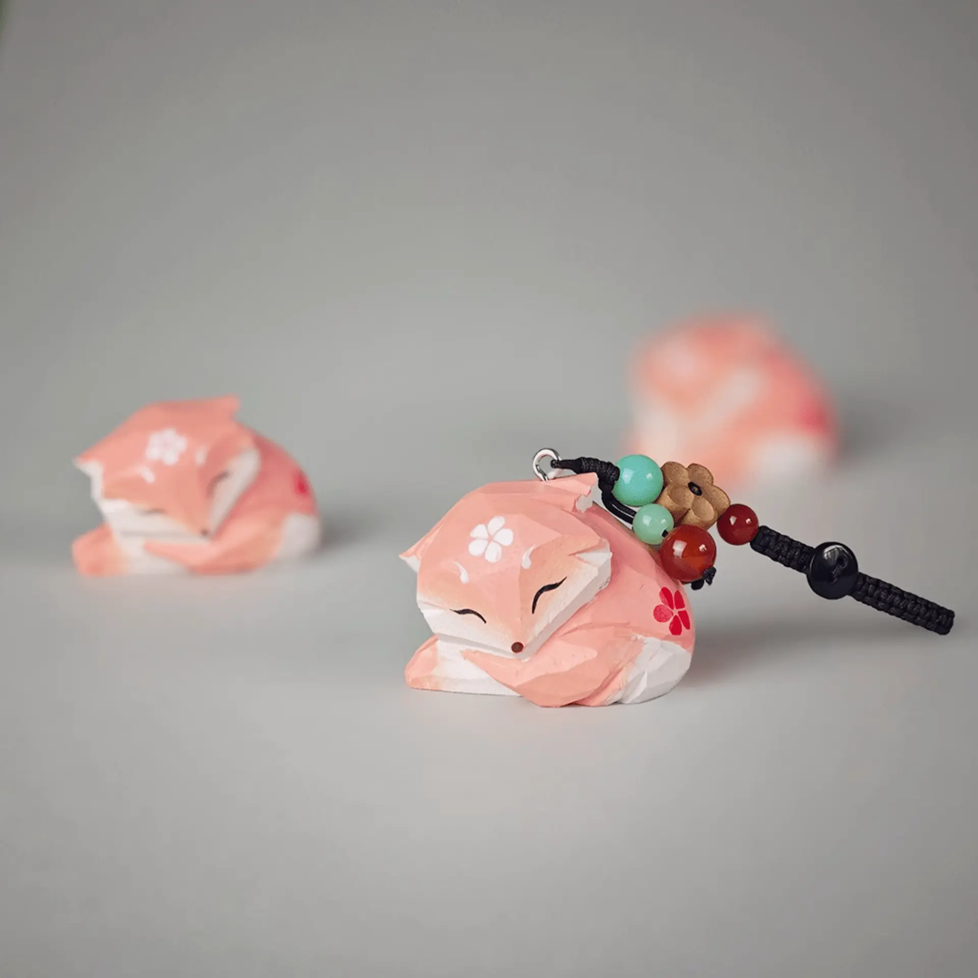 Wooden Fox Keychain: Elegant, Timeless, Handcrafted