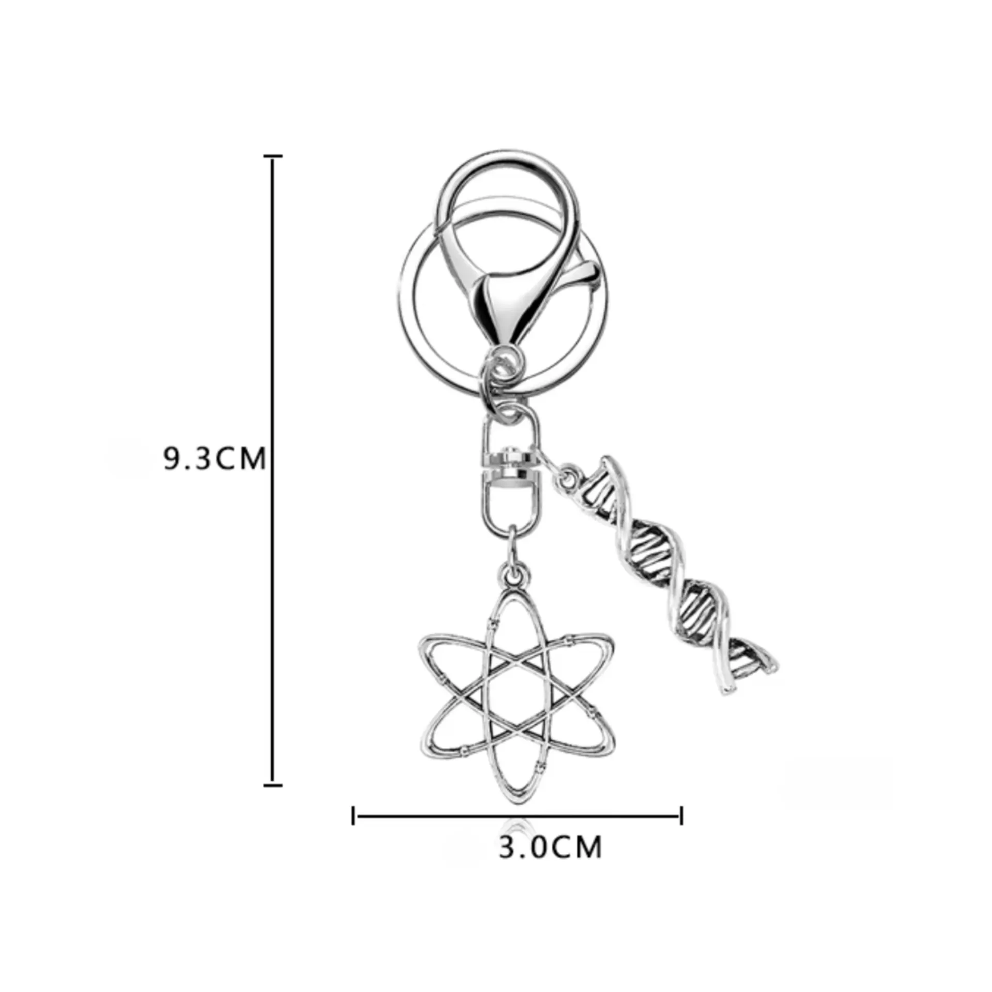 Handmade Genes Metal Keychain: For the Science Enthusiast