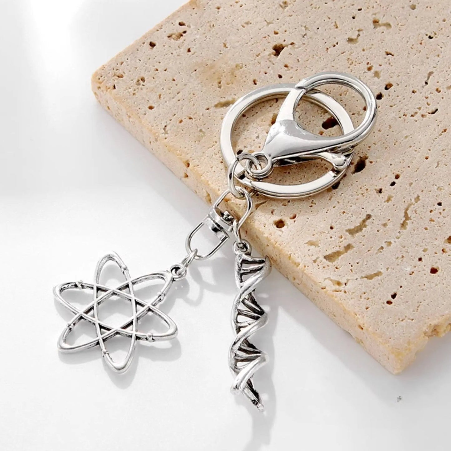 Handmade Genes Metal Keychain: For the Science Enthusiast