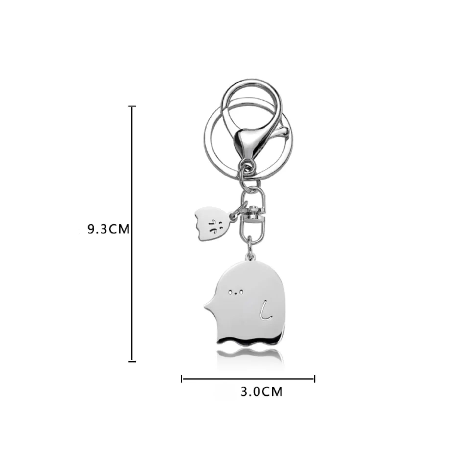 Artisan-Crafted Ghost Metal Keychain: Personalize Your Bag