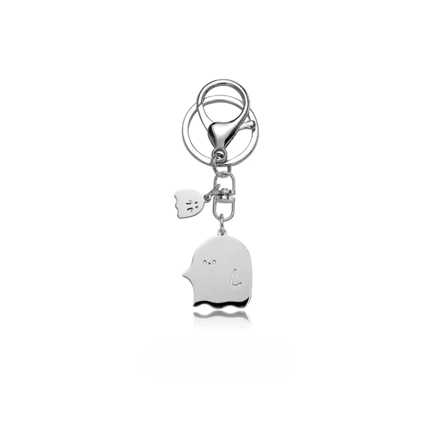 Artisan-Crafted Ghost Metal Keychain: Personalize Your Bag