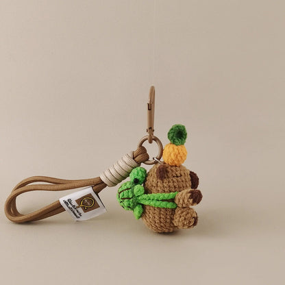 Handmade Bib Capybara Plush Doll: Uniquely Quirky Companion