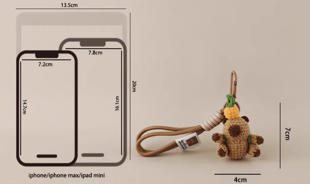 Handmade Bib Capybara Plush Doll: Uniquely Quirky Companion